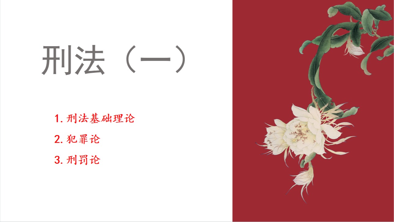 刑法（一）